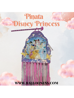 พินาต้า เจ้าหญิง ดิสนีย์ / Pinata Disney Princess พร้อมไม้ตี (ไม่มีขนม)