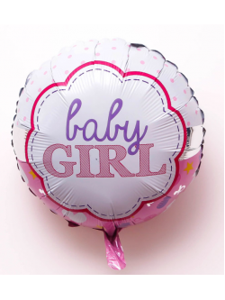 ฟอยBABY GIRL ขนาด 18 นิ้วกลม