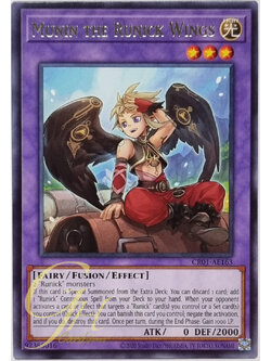 Yugioh [CR01-AE163] Munin the Runick Wings (Rare)