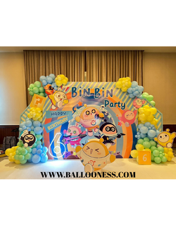 เซทแบลคดรอปวันเกิดเด็ก ตรีมEggy Party