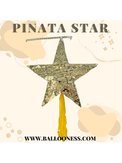 พินาต้า ดาว / Pinata Star พร้อมไม้ตี (ไม่มีขนม)