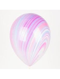 ลูกโป่งหินอ่อน 11 นิ้ว สีม่วง /11 Qualatec Marble Purple 1แพค 25 ใบ