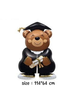 ลูกโป่งฟอยล์หมีรับปริญญา