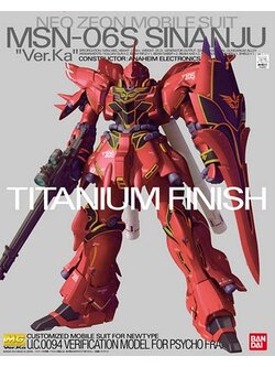MSN-06S Sinanju Ver.Ka Titanium Finish (MG)