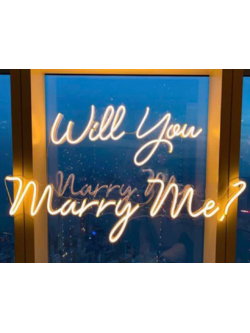 เช่าป้ายไฟ will you marry me?