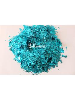 กระดาษฟอยสีฟ้าน้ำทะเลตัดละเอียด กระดาษโปรยติดลูกโป่ง กระดาษโปรยงานแต่งงาน (กลิตเตอร์ฺใส่ในลูกโป่ง กากเพชรลูกโป่ง) 100 กรัม