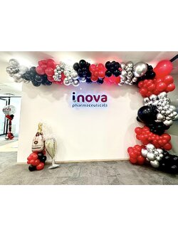 แบลคดรอปโค้งวันเกิด ตรีมอวกาศ + สแตนดี้นักบินอวกาศ 1ตัว