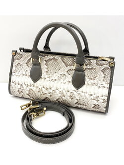 กระเป๋าถือหนังงูหลามแท้ มีสายสะพาย