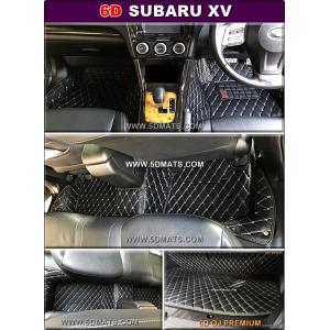 พรมปูพื้นรถยนต์6D SUBARU XV 2019 รุ่นVIP แบบหนา13 มิล สีดำด้ายครีม เต็มคัน