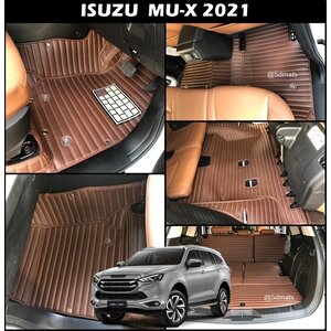 พรมปูพื้นรถยนต์ 5D ISUZU MU-X 2021-25 ลายตรง เข้ารูป เต็มคัน 9ชิ้น(เเจ้งสีในเเชทได้นะคะ)
