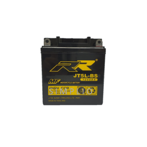 RR Battery JT5L-BS (12V 5AH) แบตเตอรี่สำหรับมอเตอร์ไซค์ (แบตมอไซ)