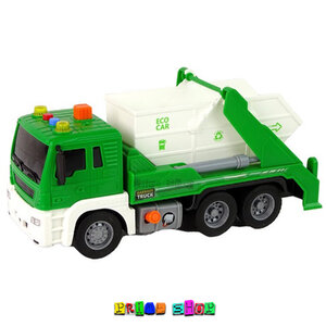 รถเก็บขยะ 93208B ขนาด 1/16 มีเสียงและไฟ