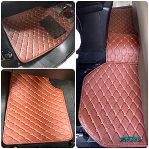 พรมปูพื้นรถยนต์6D VIP FREE SIZE ใส่ได้ทุกรุ่น สีน้ำตาล 5ชิ้น (REVO CAB)