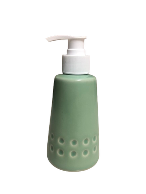 ขวด เซรามิค หัวปั้ม สีเขียวอ่อน