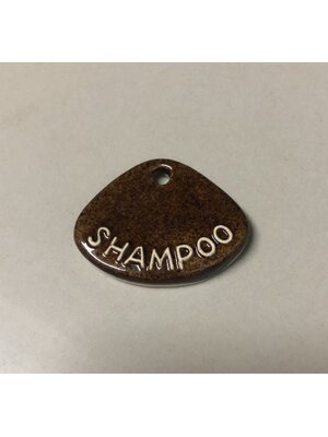 TAG CERAMIC SHAMPOO (ป้ายแขวนขวด คำว่า แชมพู)