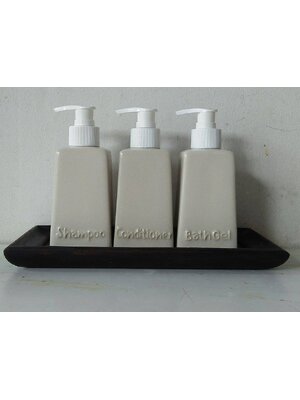 ขวดเซรามิค ทรงสี่เหลี่ยม แบบหัวปั้ม