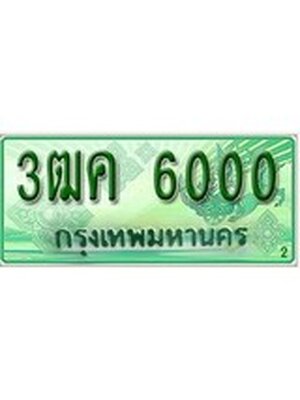 2.ทะเบียนรถกระบะ 6000 เลขประมูล ทะเบียนสวย 3ฒค 6000