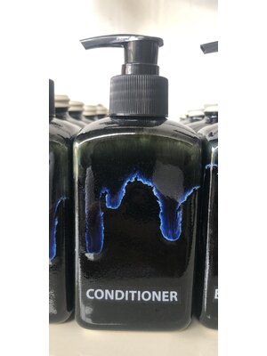 ขวด Conditioner ทรงสี่เหลี่ยม แบบหัวปั้ม ( Ceramic conditioner bottle with pump head )