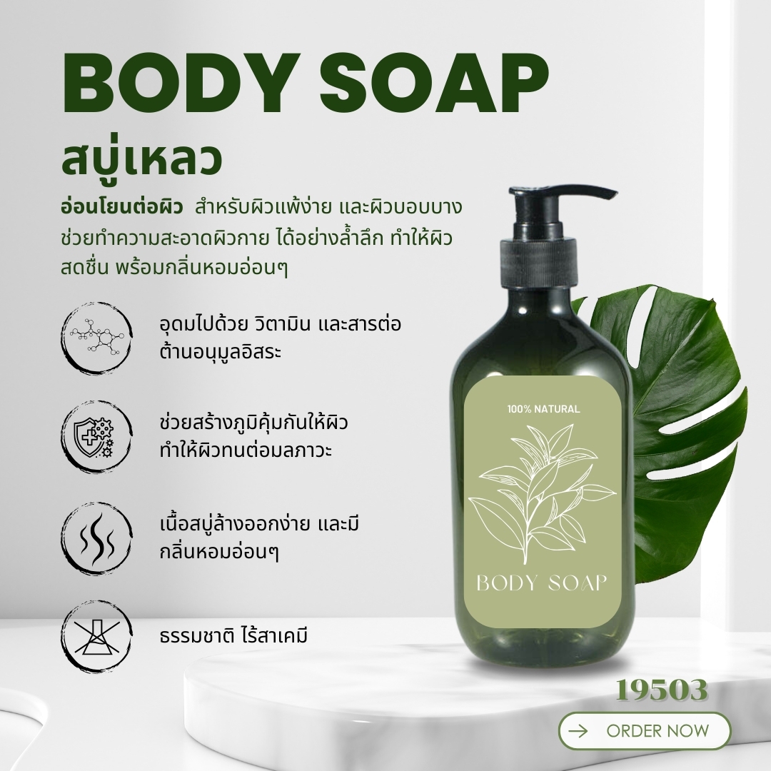 19503 ชุดทำ สบู่เหลวอาบน้ำ 1kg.