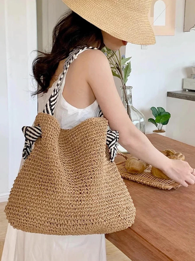 กระเป๋าสะพายข้างสาน ไปทะเล แฟชั่นผู้หญิง 🦢