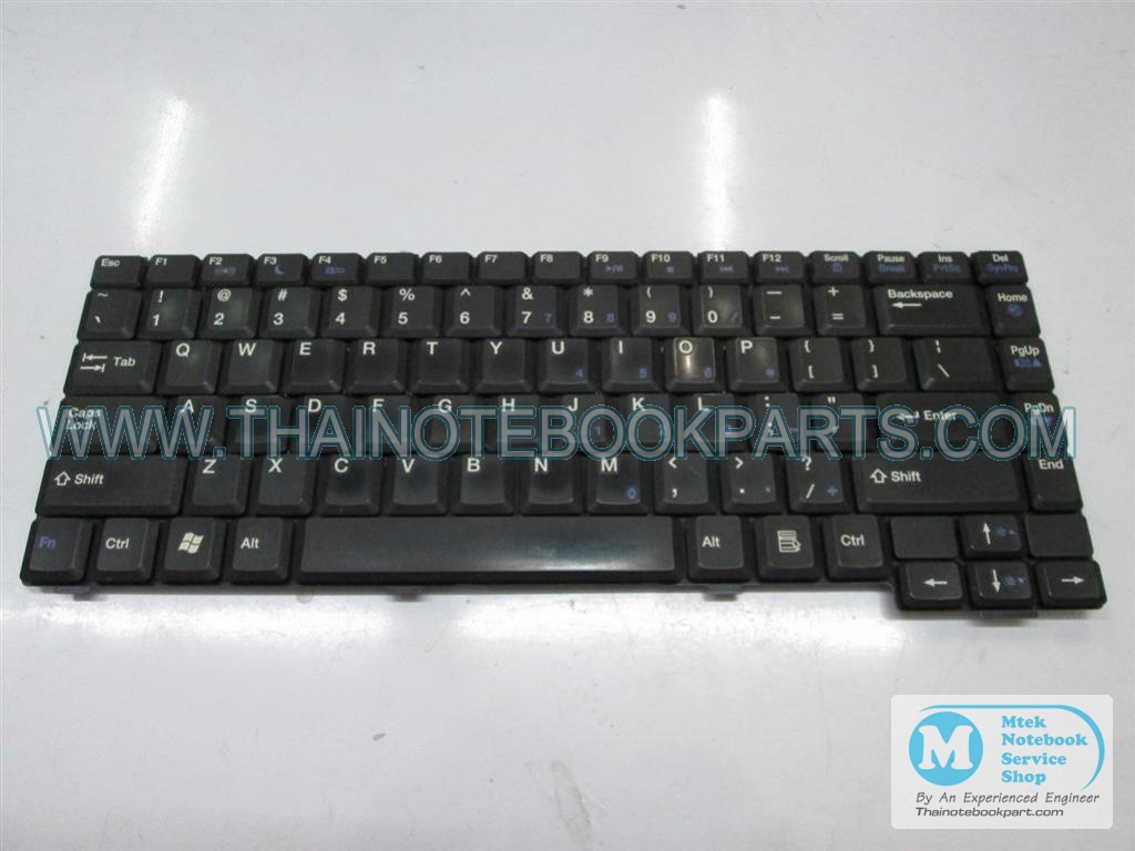 MT05765 คียบอร์ดโน้ตบุ๊ค Gateway MX6000 Series - AEMA2TAU015, K030946A1 Notebook Keyboard (มือสอง, สีดำ, แป้นพิมพ์อังกฤษ) 2