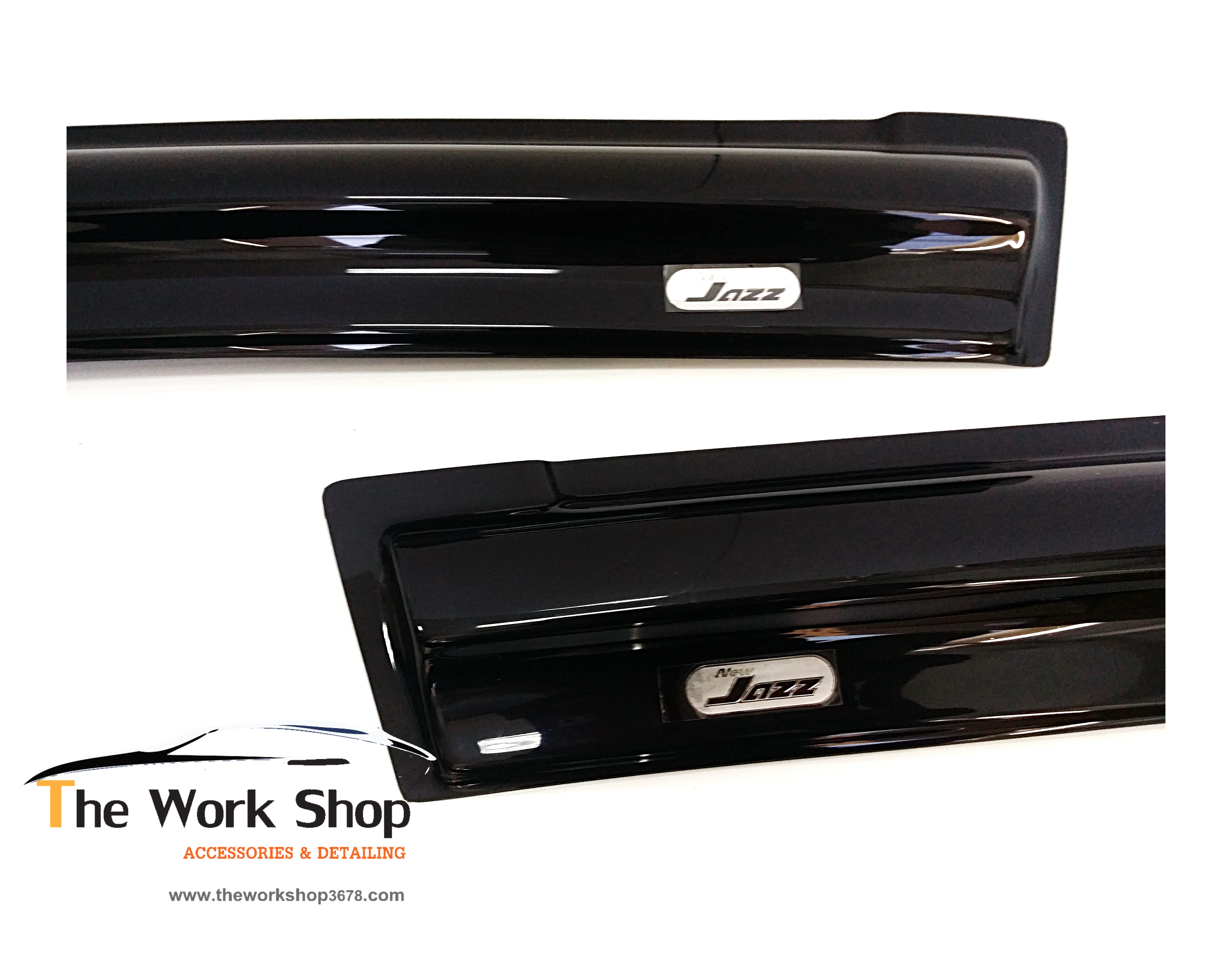 Smoked Door Visor for Jazz 2012 T Style - กันสาดสีดำ
