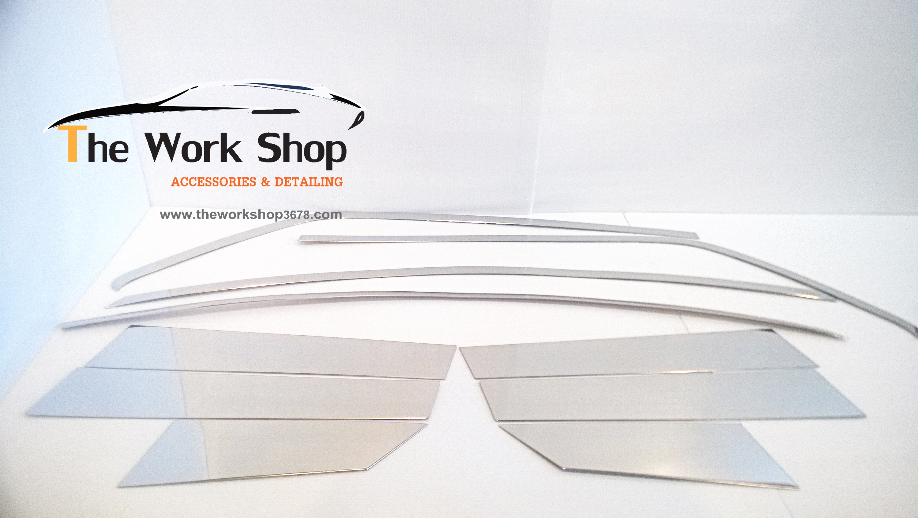 Stainless : Upper Window Trim for Ecosport - โครเมียมแต่งขอบกระจกบน