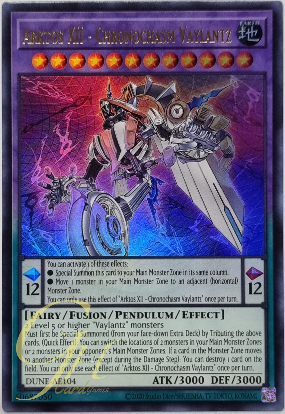 Yugioh [DUNE-AE104] Arktos XII - Chronochasm Vaylantz (Ultra Rare)
