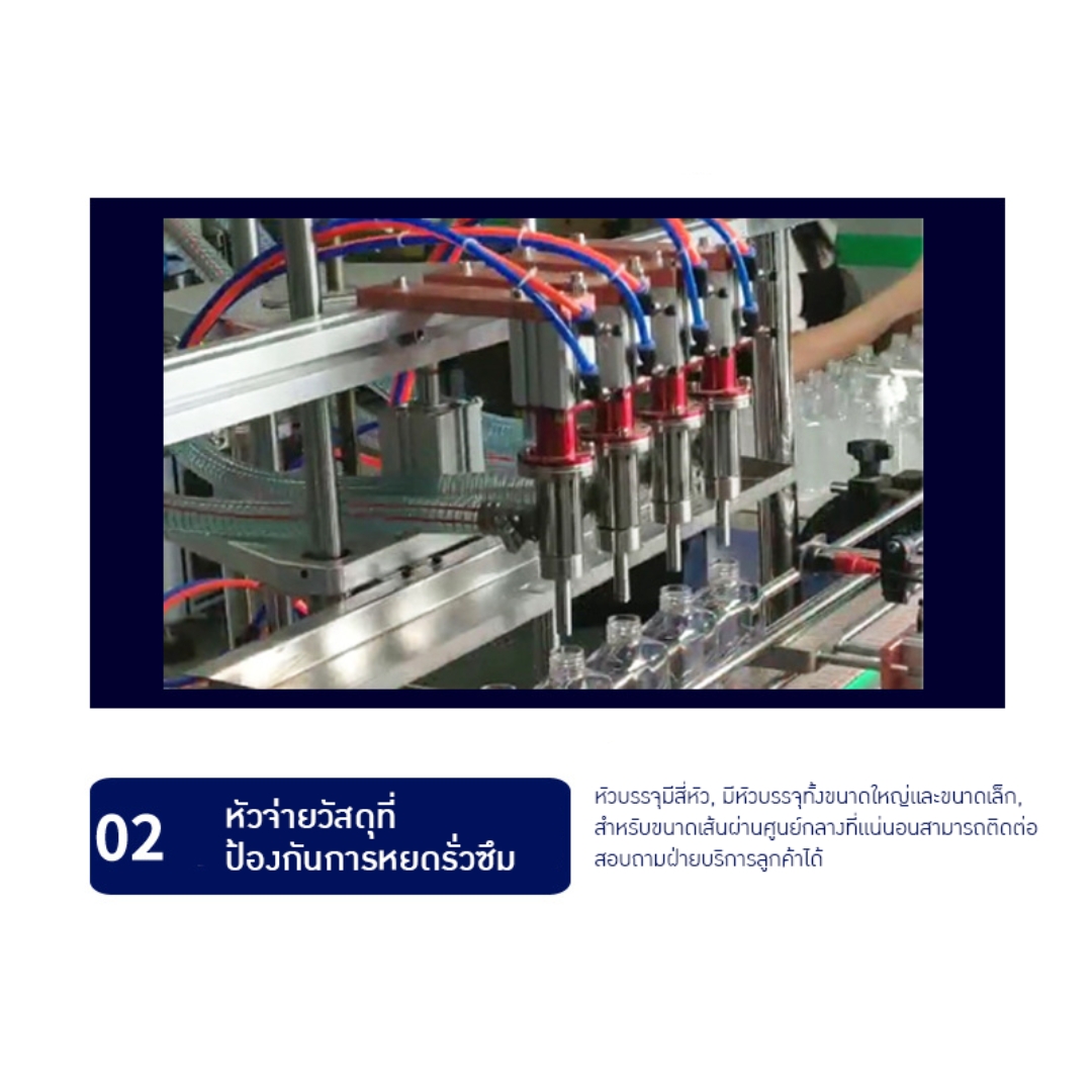 เครื่องบรรจุของเหลวอัตโนมัติแบบลูกสูบ GGB