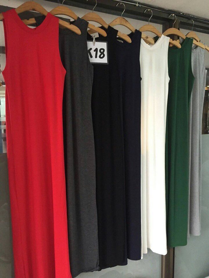 เดรสยาวผ้าเรย่อน