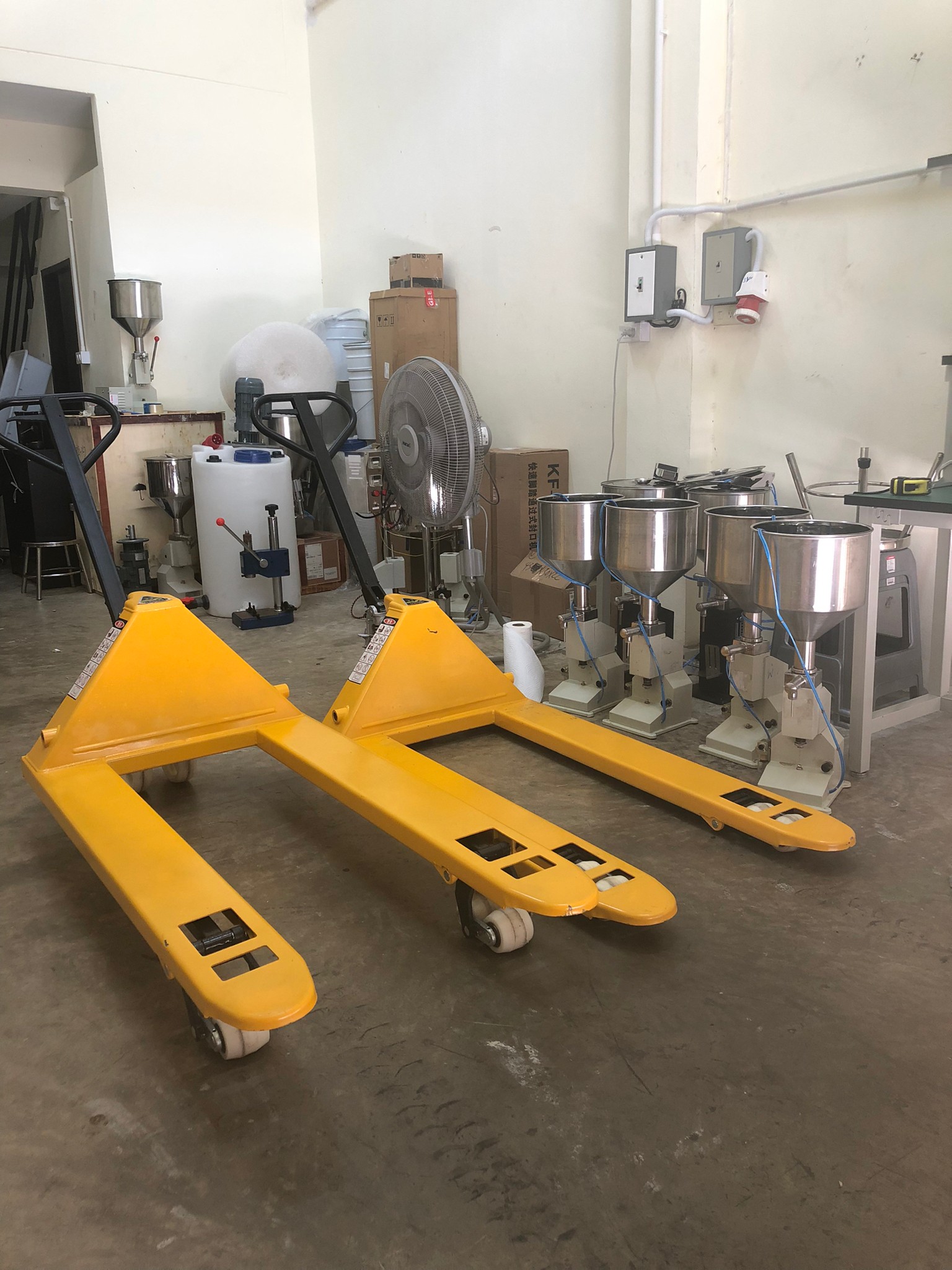 🌈รถลากพาเลท รถยก รถลากHand pallet 2ตัน-5ตัน หน้าแคบ หน้ากว้าง ล้อ pu/Nylon แฮนด์พาเลท