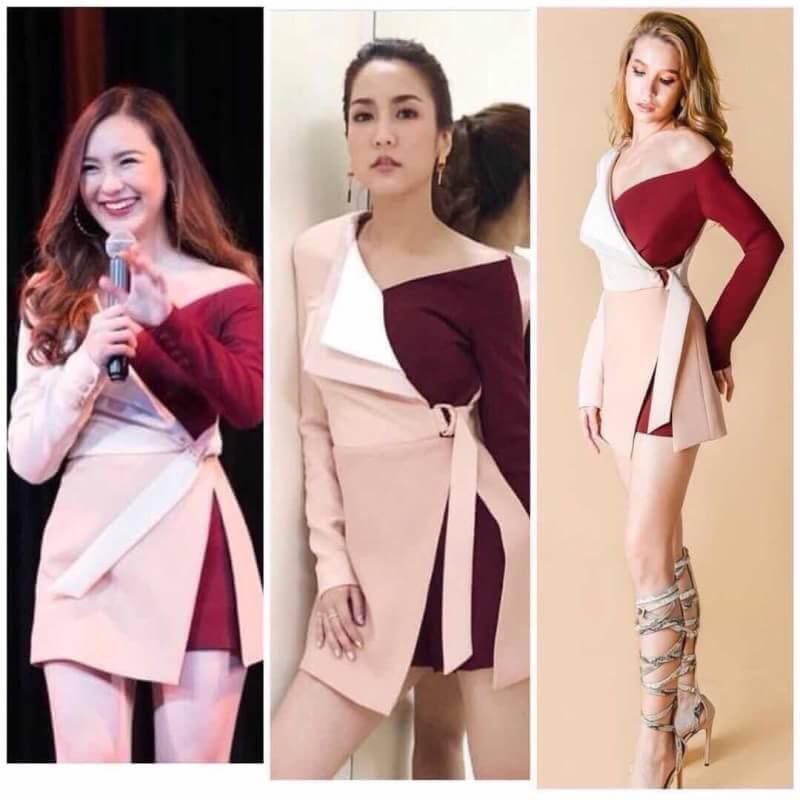 จั๊มสูทขาสั้นแขนยาว