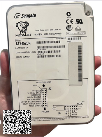 ST34572N, SEAGATE 4.5GB, 7.2K Rpm, SCSI 50-Pin,SCSI 50Pin,Hard Disk Drive,for Industrial,simulator,cnc