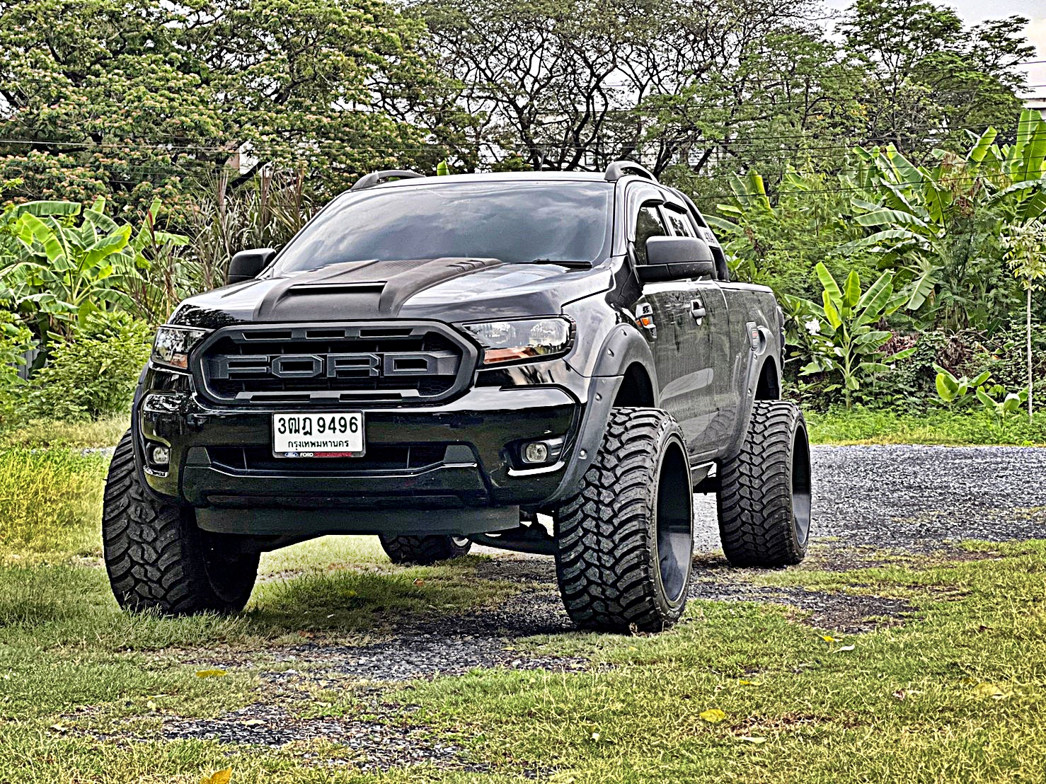 HOSTILE H114 ขอบ24 ใส่ FORD