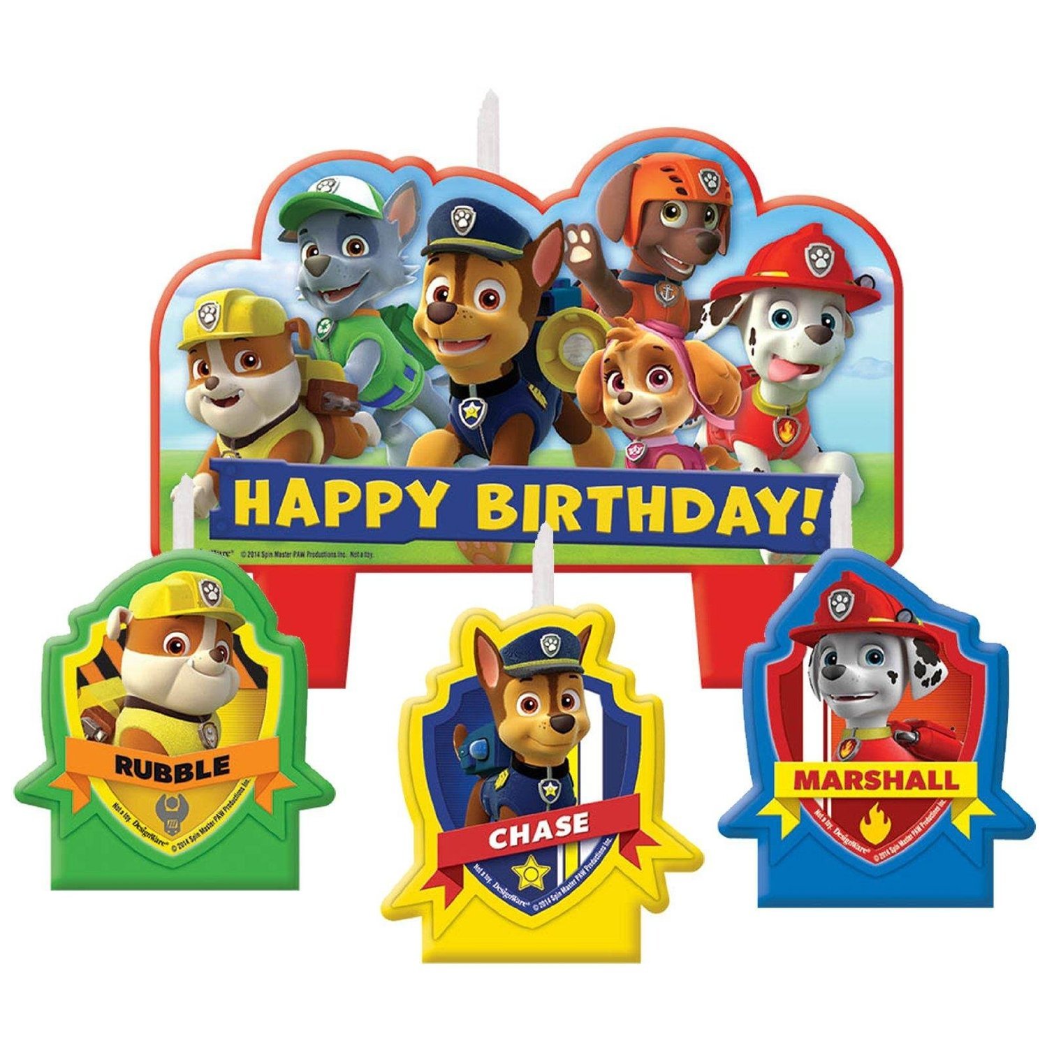 เทียนวันเกิด Paw Patrol / เทียนวันเกิดลายน้องหมา