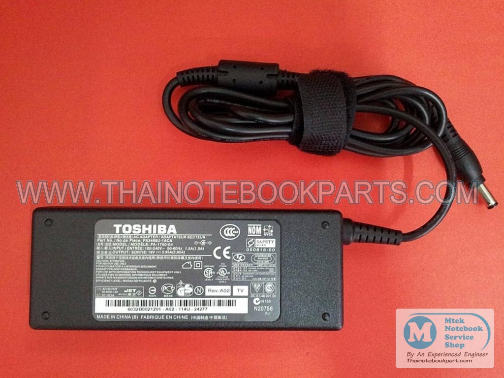 MT00377 Orginal AC Adapter Notebook for Toshiba 19V-4.74A หัวใหญ่(New) 1