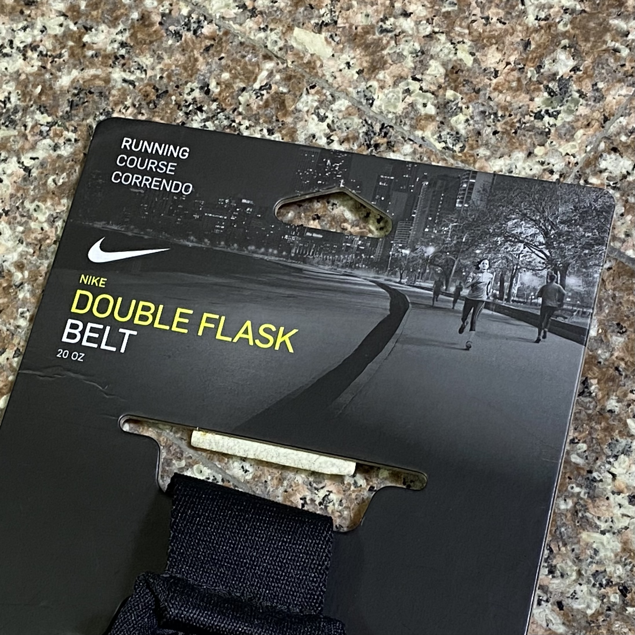 กระเป๋าวิ่ง Nike Double Pocket Flask Belt ‘พร้อมขวดน้ำ‘