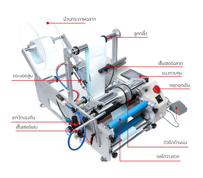 23555 เครื่องติดฉลากขวดกลมอัตโนมัติ รุ่น TB-190