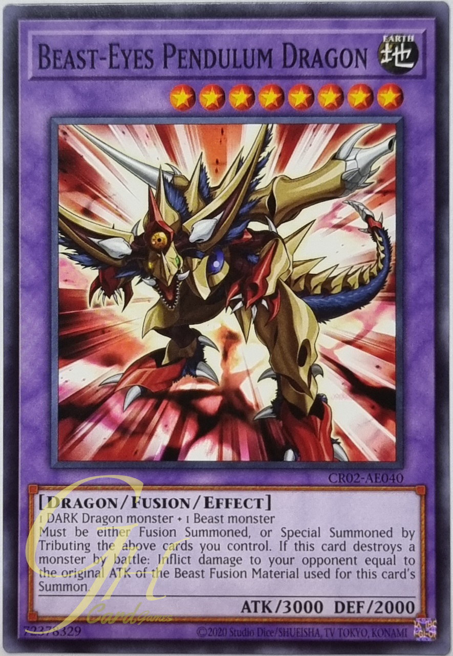 Yugioh [CR02-AE040] Beast-Eyes Pendulum Dragon (Common)
