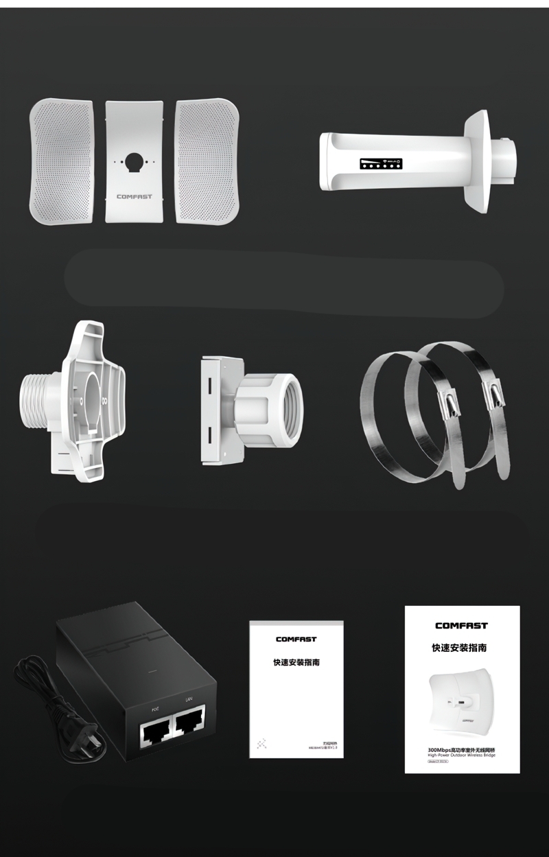 #เลิกผลิตแล้ว#18537 COMFAST 317A wifi point to point ไกลถึง 11km. เชื่อมต่อไร้สายกลางแจ้ง 5.8g ระยะไกล