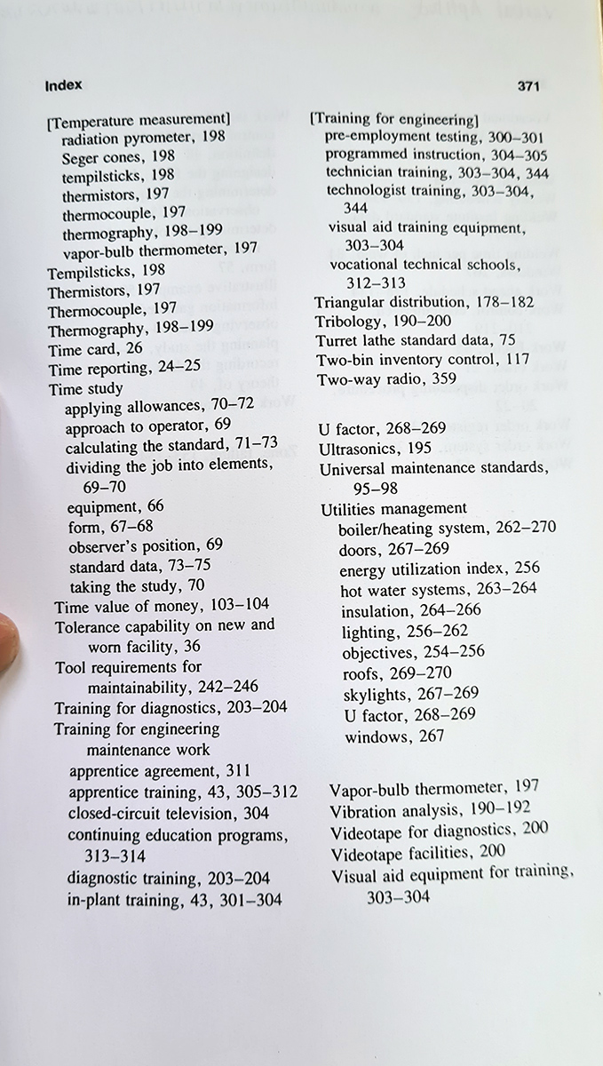 หนังสือเรียน Engineering Maintenance Management Benjamin W. Niebel