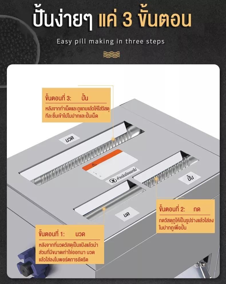 16486 ZW-3 เครื่องปั้นเม็ดยาจีนกลม ยาลูกลอน เม็ดสาคู บัวลอย เม็ดไข่มุก Pill-making and polishing integration