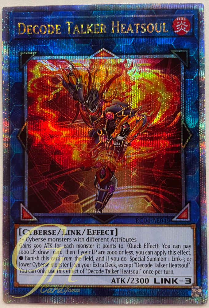 Yugioh [RC04-AE049] Decode Talker Heatsoul (Quarter Secret Rare)
