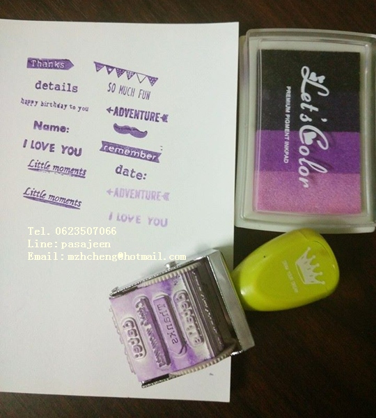 Stamp/ตรายาง หมุนได้ (คำภาษาอังกฤษ)