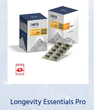 MF3 Longevity Essentials Pro เป็นอาหารเสริมที่สนับสนุนการมีอายุยืนยาว ดูแลจากภายในสู่ภายนอก