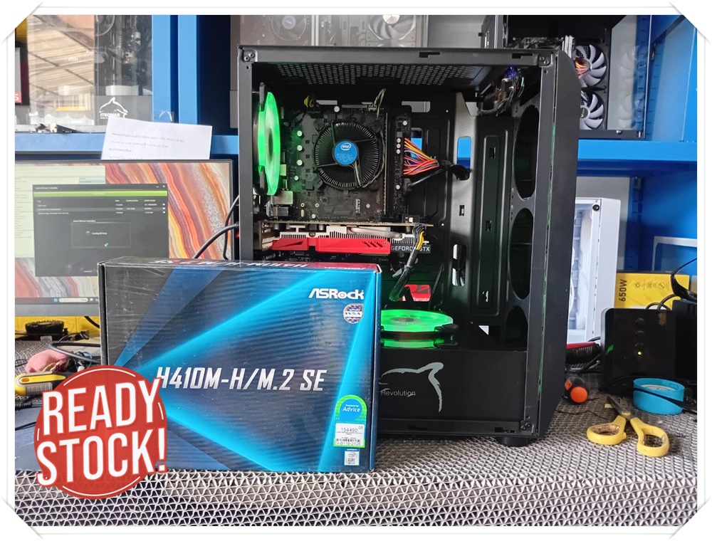 (มือ2 เปลียนบอร์ดใหม่) คอมสเปคเล่นเกมส์ I3 10100F+ GTX1650 SUPER