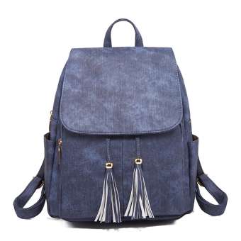 กระเป๋าเป้สะพายหลังผู้หญิงแฟชั่น Elegant Tassels กระเป๋าสะพายเดินทางกระเป๋าสะพายไหล่ - INTL