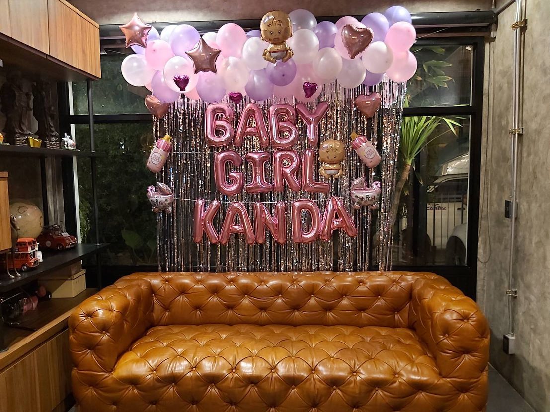 Set Backdrop Baby Girl Pink Tone
