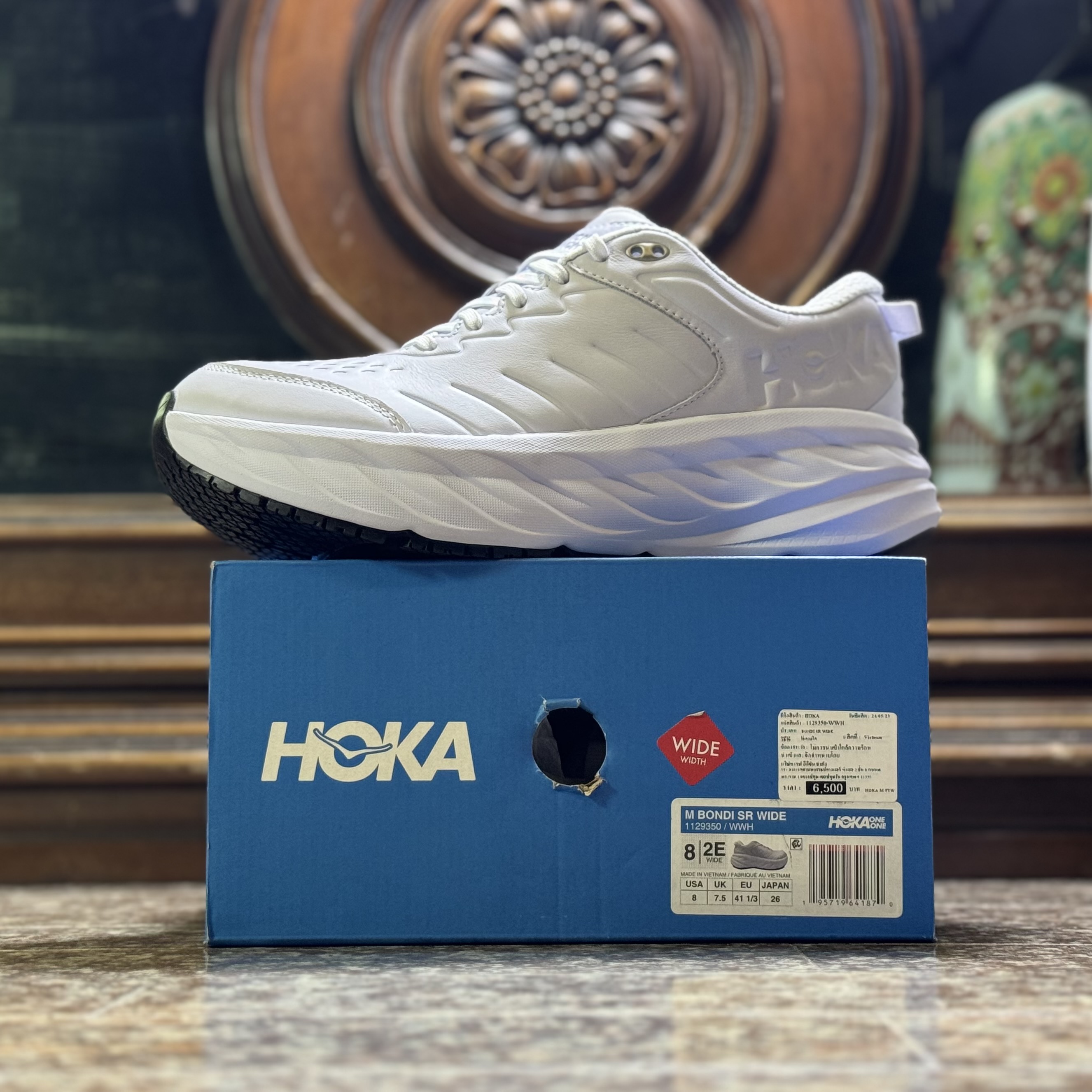รองเท้า HOKA Bondi SR ‘TripleWhite’ (M10.5US)