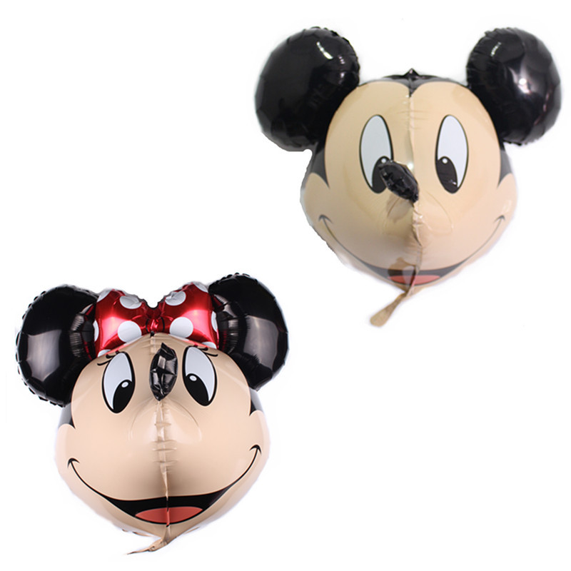 MICKEY & MINNIE HEAD FOIL BALLOON / ลูกโป่งฟอยหัวมิกกี้&มินนี่ (75*48cm)